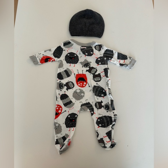 Halloween Footie & Hat - Picture 3 of 3